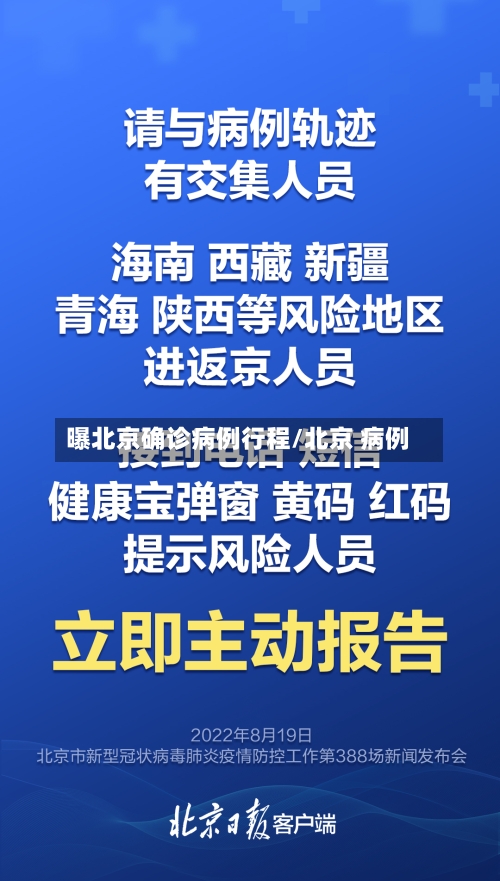 曝北京确诊病例行程/北京 病例