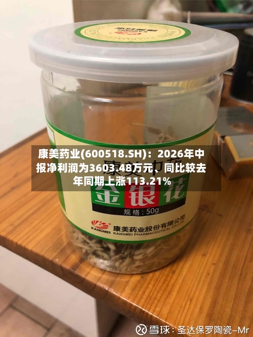 康美药业(600518.SH)：2026年中报净利润为3603.48万元、同比较去年同期上涨113.21%-第3张图片