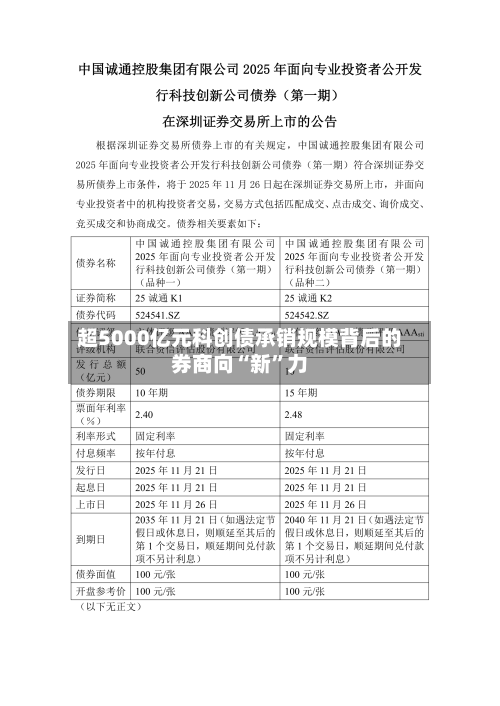 超5000亿元科创债承销规模背后的券商向“新”力-第3张图片