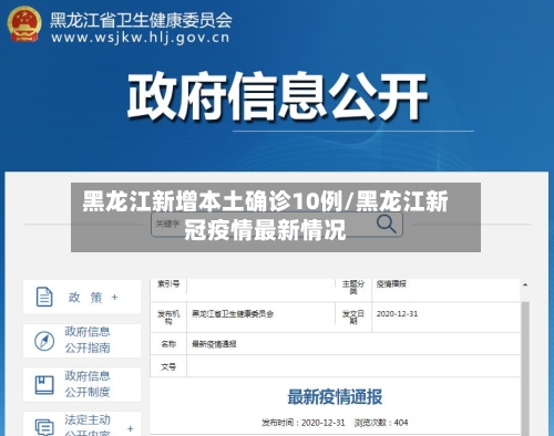 黑龙江新增本土确诊10例/黑龙江新冠疫情最新情况-第2张图片