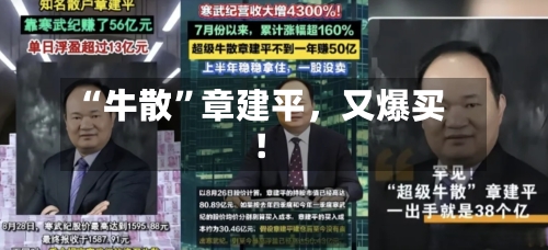 “牛散”章建平，又爆买！