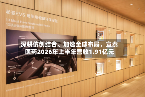 深耕仿创结合、加速全球布局，宣泰医药2026年上半年营收1.91亿元-第3张图片
