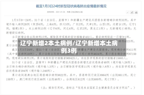 辽宁新增2本土病例/辽宁新增本土病例3例-第2张图片