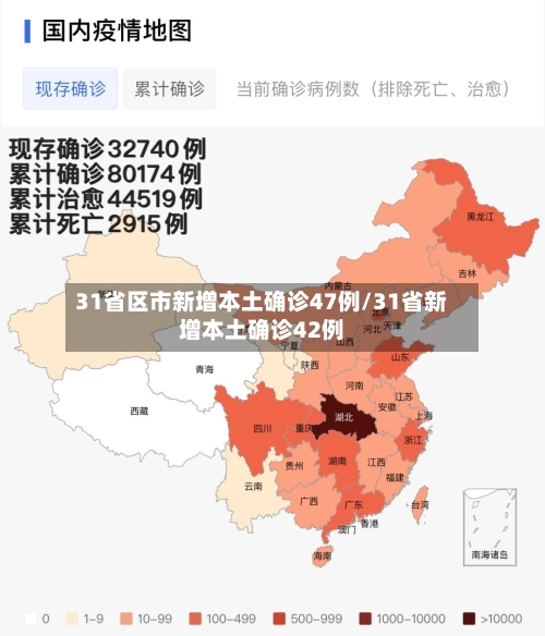 31省区市新增本土确诊47例/31省新增本土确诊42例