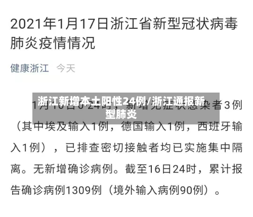 浙江新增本土阳性24例/浙江通报新型肺炎-第3张图片