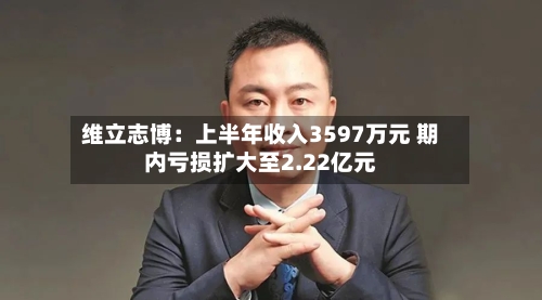 维立志博：上半年收入3597万元 期内亏损扩大至2.22亿元-第2张图片