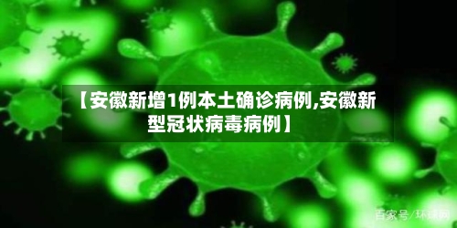 【安徽新增1例本土确诊病例,安徽新型冠状病毒病例】