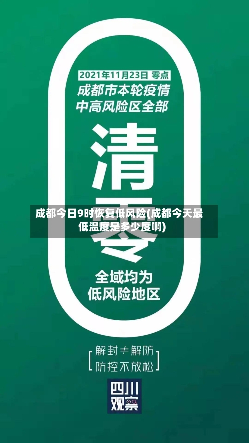 成都今日9时恢复低风险(成都今天最低温度是多少度啊)-第3张图片