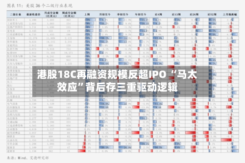港股18C再融资规模反超IPO “马太效应”背后存三重驱动逻辑-第2张图片