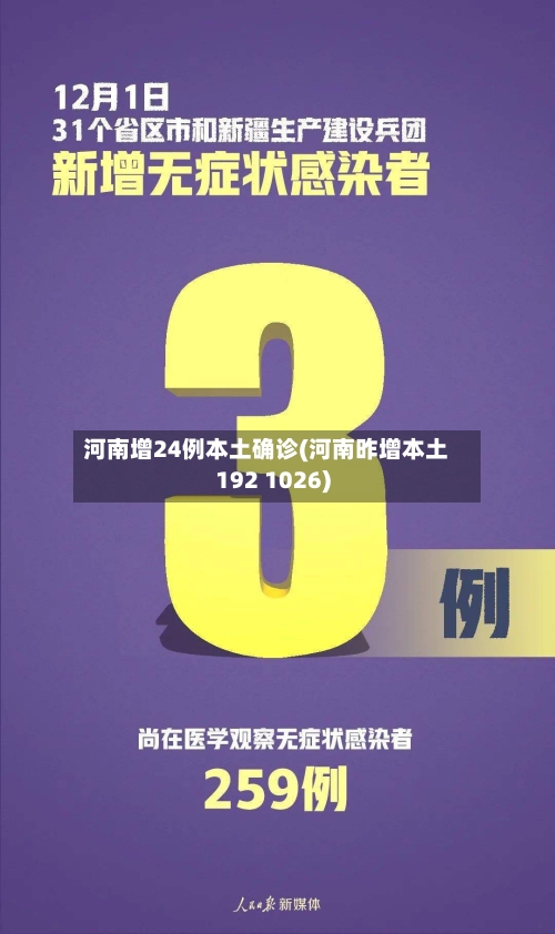 河南增24例本土确诊(河南昨增本土192 1026)-第2张图片