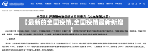 【最新的全国疫情,全国疫情最新新增】