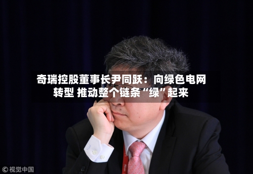 奇瑞控股董事长尹同跃：向绿色电网转型 推动整个链条“绿”起来