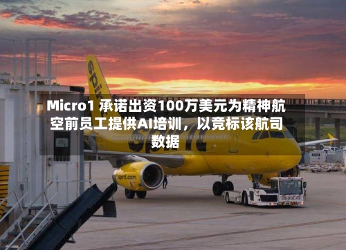 Micro1 承诺出资100万美元为精神航空前员工提供AI培训	，以竞标该航司数据-第2张图片