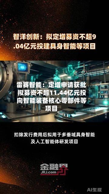 雷赛智能：定增申请获批 拟募资不超11.44亿元投向智能装备核心零部件等项目-第2张图片
