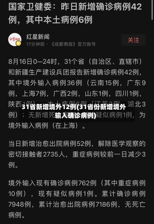 31省新增境外12例(31省份新增境外输入确诊病例)