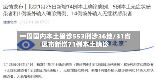 一周国内本土确诊553例涉36地/31省区市新增71例本土确诊-第2张图片