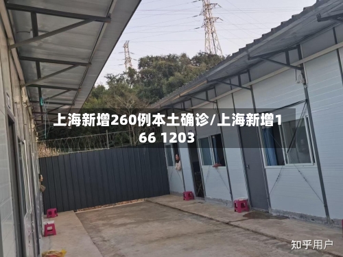 上海新增260例本土确诊/上海新增166 1203