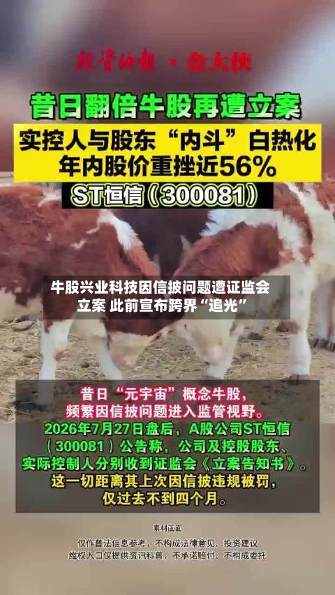牛股兴业科技因信披问题遭证监会立案 此前宣布跨界“追光”-第2张图片