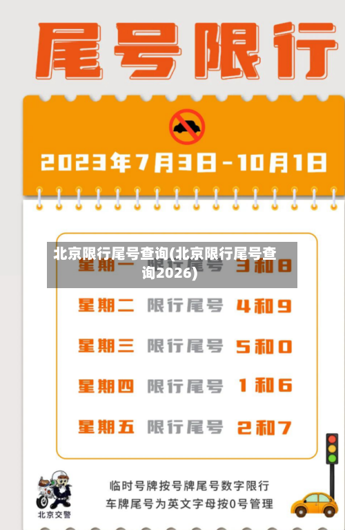 北京限行尾号查询(北京限行尾号查询2026)-第3张图片